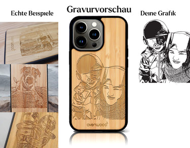 INDIVIDUELL iPhone 13 Pro Max Bambus-Kunststoff